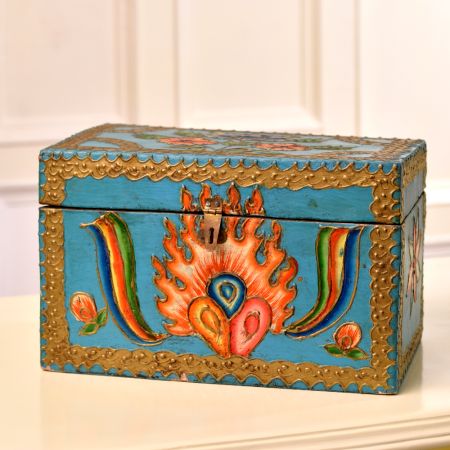 Multi-Coloured Premium Wooden Box for Decoration